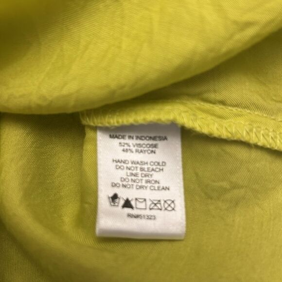 CeCe Lime Green Off-Shoulder Ruffle Top Size M EUC - Picture 8 of 8